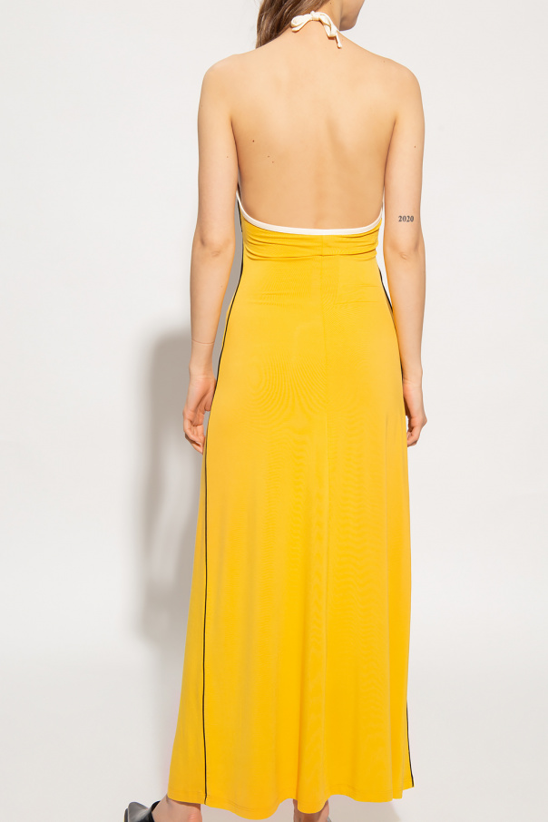 【DIESEL】D Rollas Dress - Yellow D-ROLLIE Woman: Chiffon-trimmed sweatshirt dress | Diesel